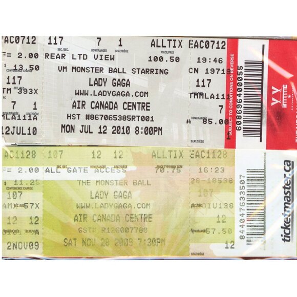 Lady Gaga Monster Ball Tour 2010 Ticket Stub + The Fame CD | Concert Memorabilia - Picture 3 of 6